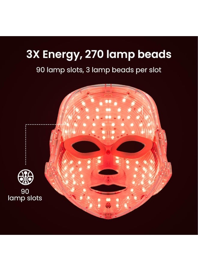 Bukela قناع الضوء الأحمر للوجه، 7-1 ألوان قناع الوجه بالضوء الأحمر، العناية بالبشرة في المنزل، بدون سلك، محمول وقابل لإعادة الشحن - Image 2